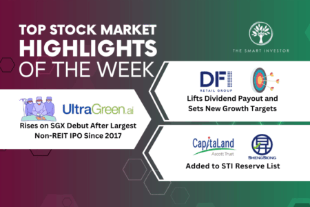 Top Stock Market Highlights of the Week: DFI Retail Group’s Dividend Boost, UltraGreen.ai’s Historic IPO and STI Reserve List Changes