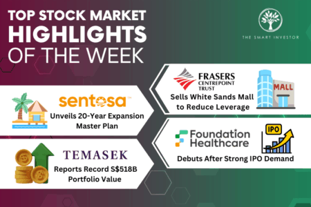 Top Stock Market Highlights of the Week: Frasers Centrepoint Trust, Sentosa Development Corporation, Foundation Healthcare and Temasek Holdings