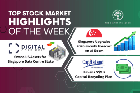 Top Stock Market Highlights of the Week: Singapore’s Growth Upgrade, Digital Core REIT and CapitaLand Investment