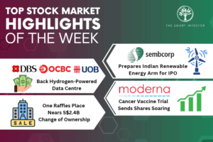 Top Stock Market Highlights of the Week: Sembcorp Industries, Singapore’s Big Three Banks, Moderna and CapitaLand Investment